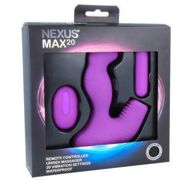 Nexus - Max 20 Remote Control Unisex Massager Purple